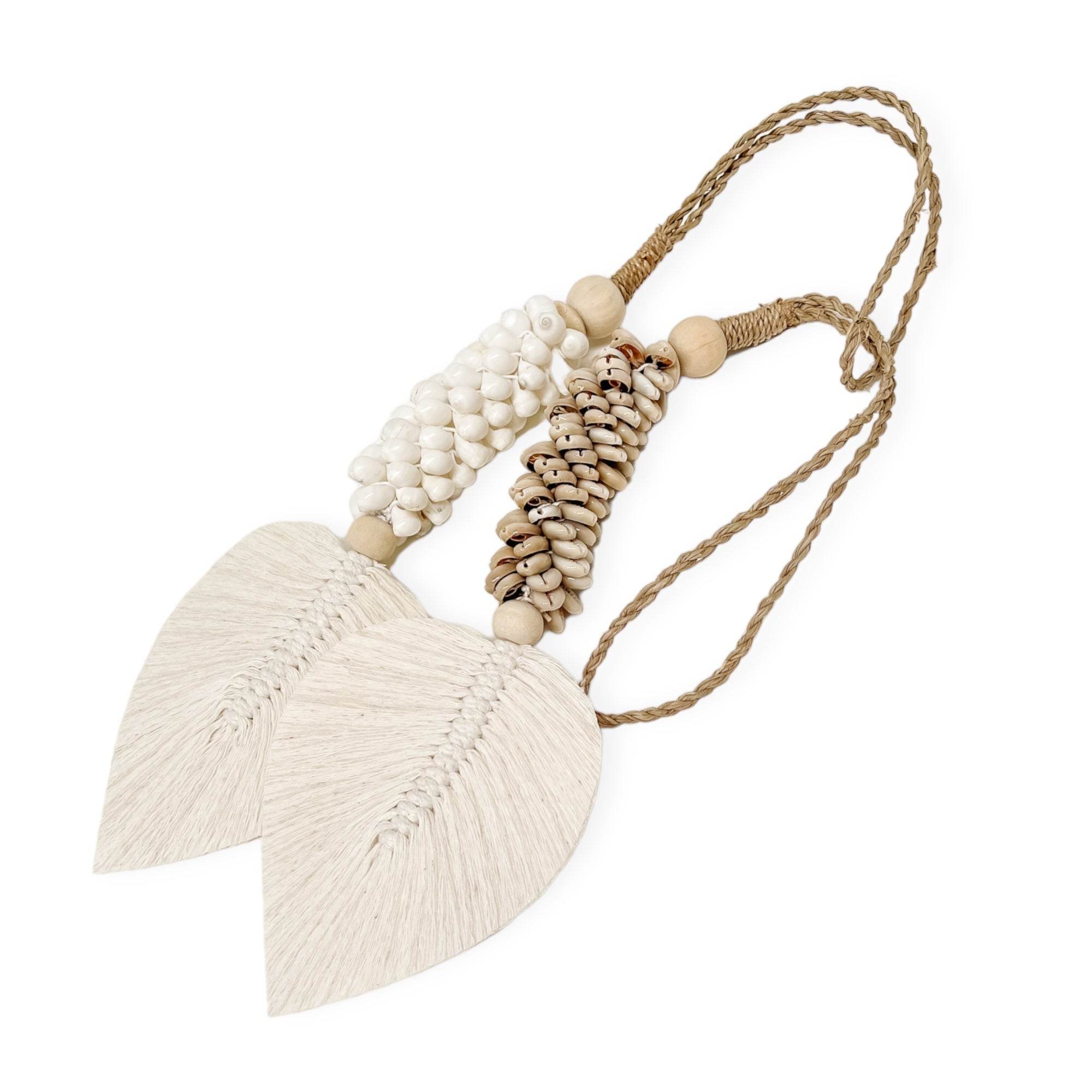 Lana Shell Leaf Tassel - Wander & Wild Home
