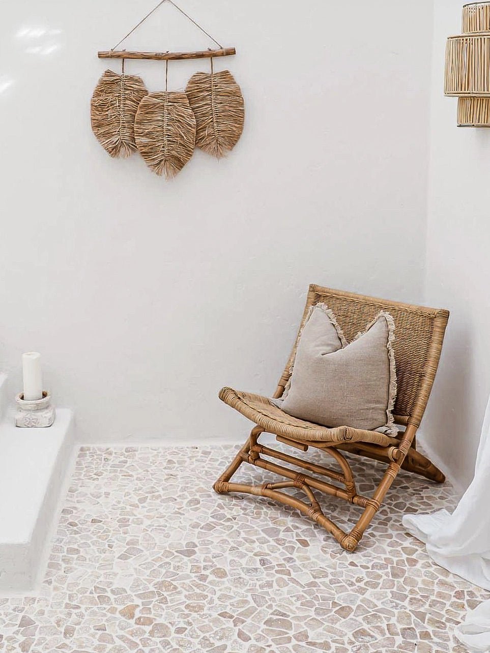 Laos | Raffia Leaf Wall Hanging - Wander & Wild Home