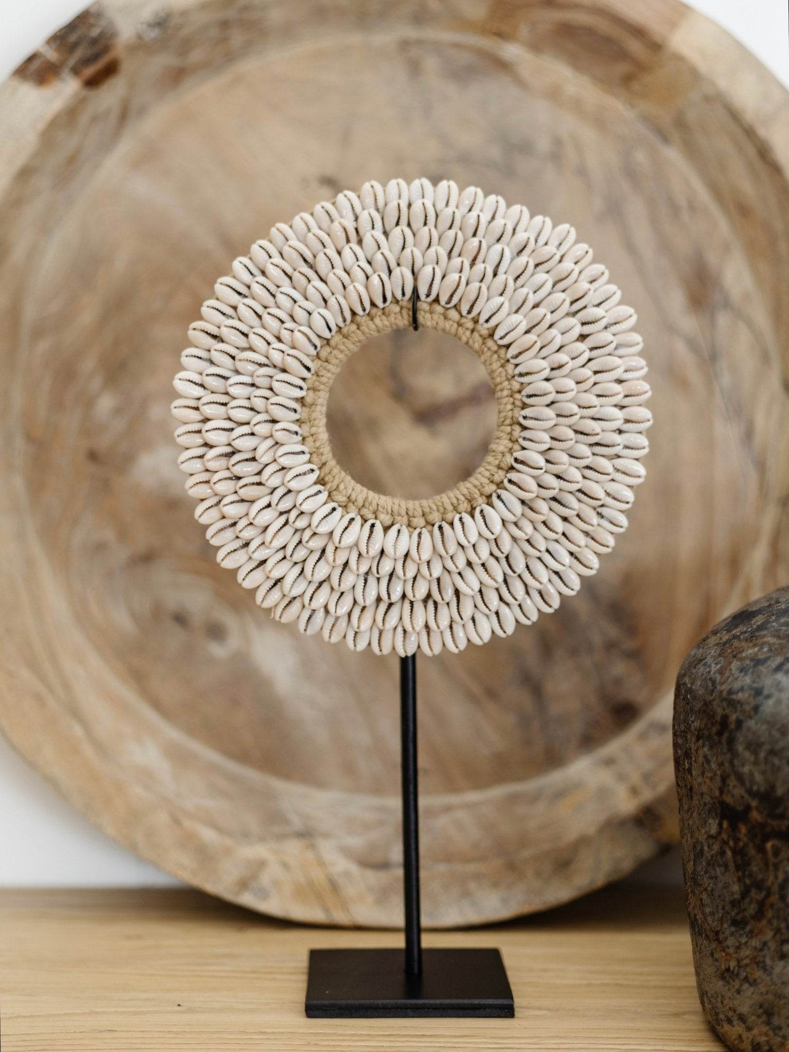 Lola Papua Shell Necklace & Stand - Wander & Wild Home