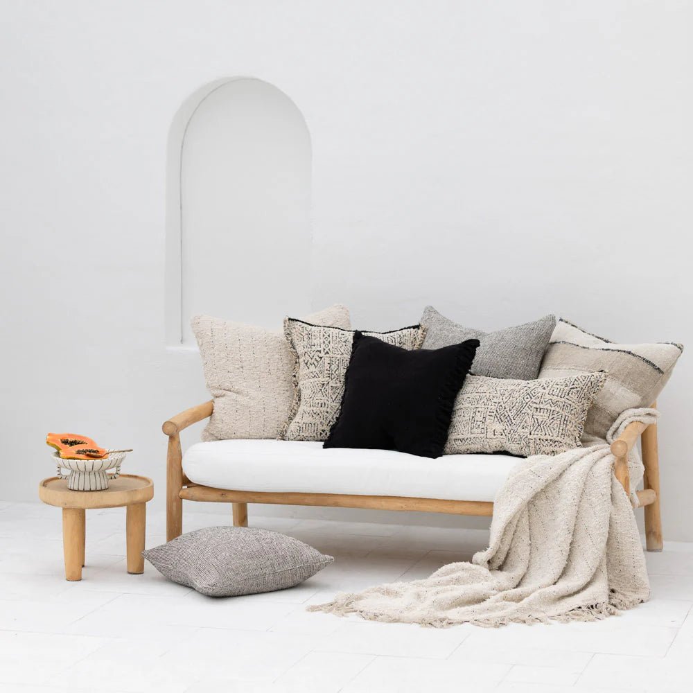 Looma Recycled Linen Cushion - Wander & Wild Home