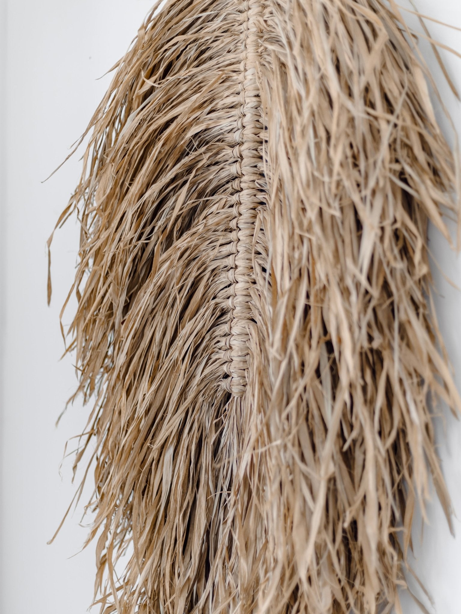 Luma | Raffia Leaf Wall Hanging - Wander & Wild Home