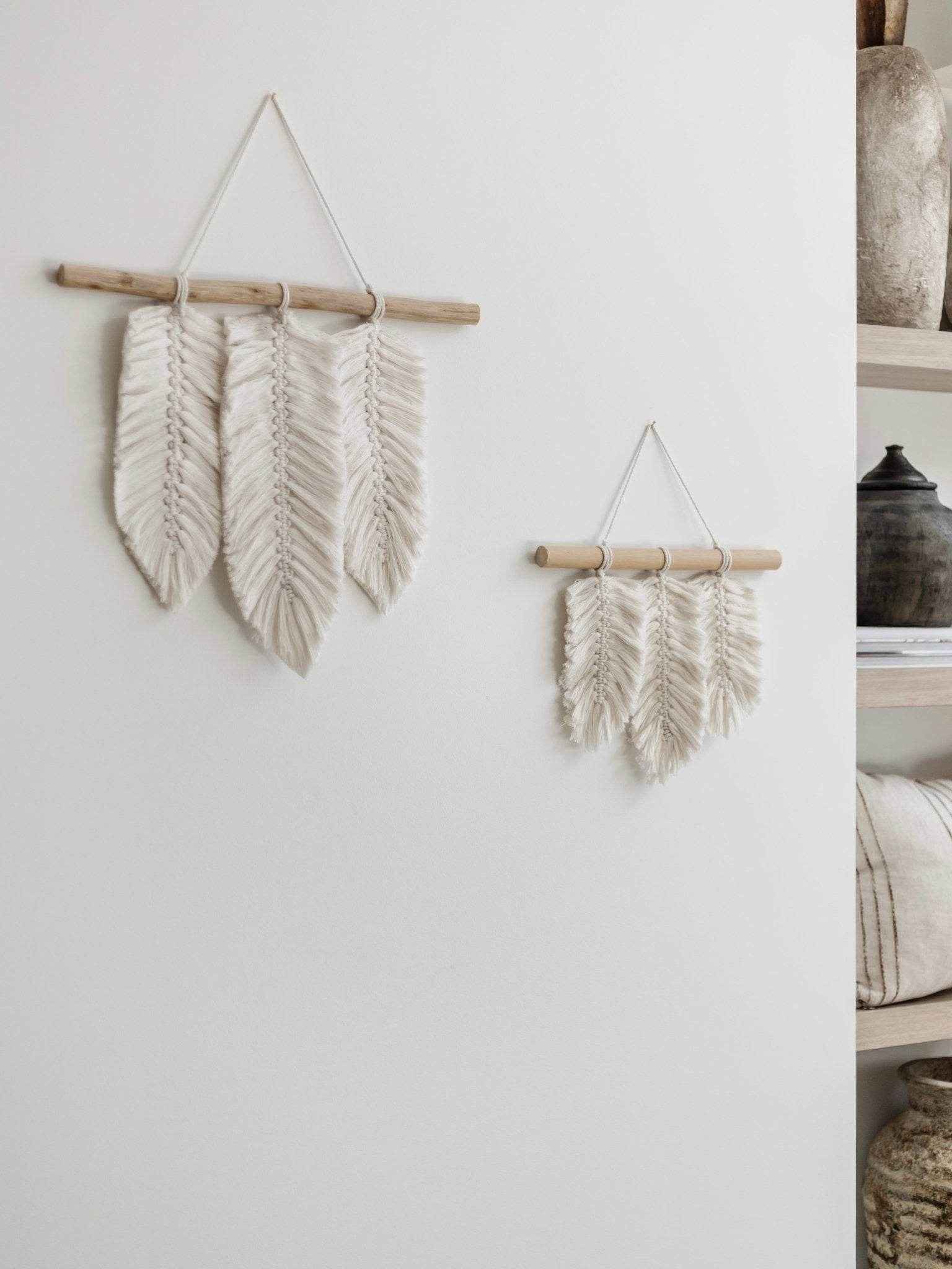 Mia Macrame Leaf Hanging