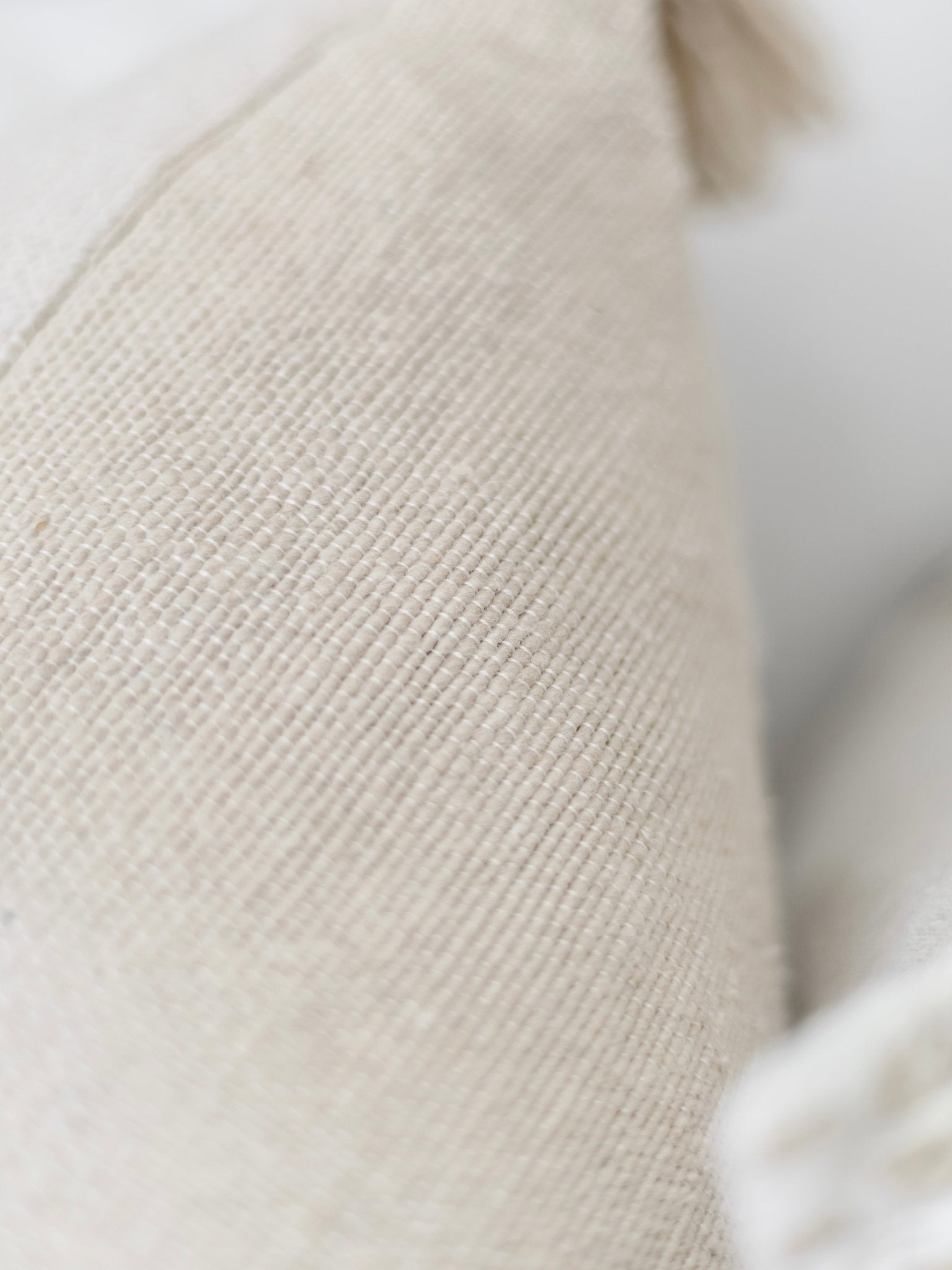 Moroccan Pom Pom Cushion - Beige - Wander & Wild Home