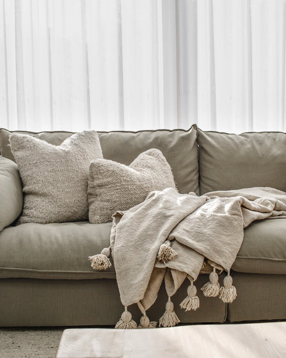 Looma Recycled Linen Cushion