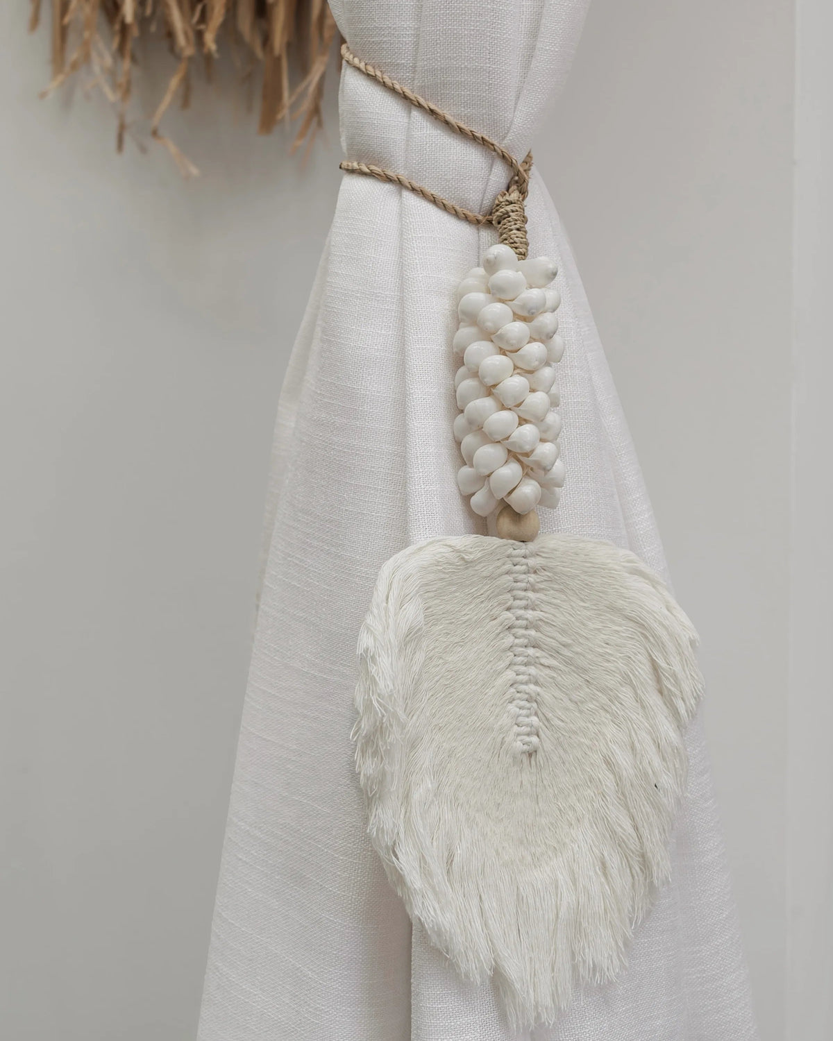 Nala | Macrame Leaf Shell Tassel - Wander & Wild Home