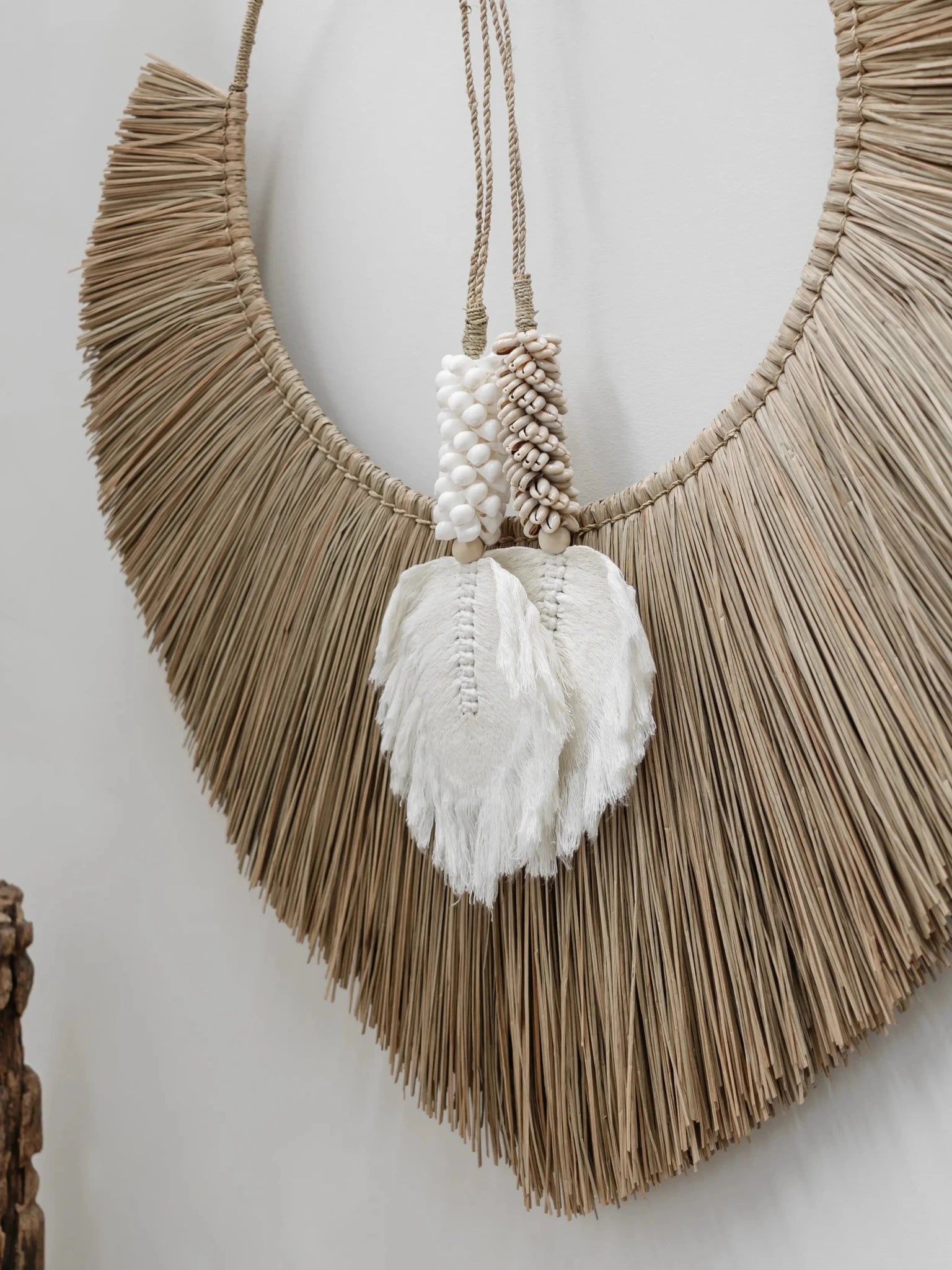 Nala | Macrame Leaf Shell Tassel - Wander & Wild Home