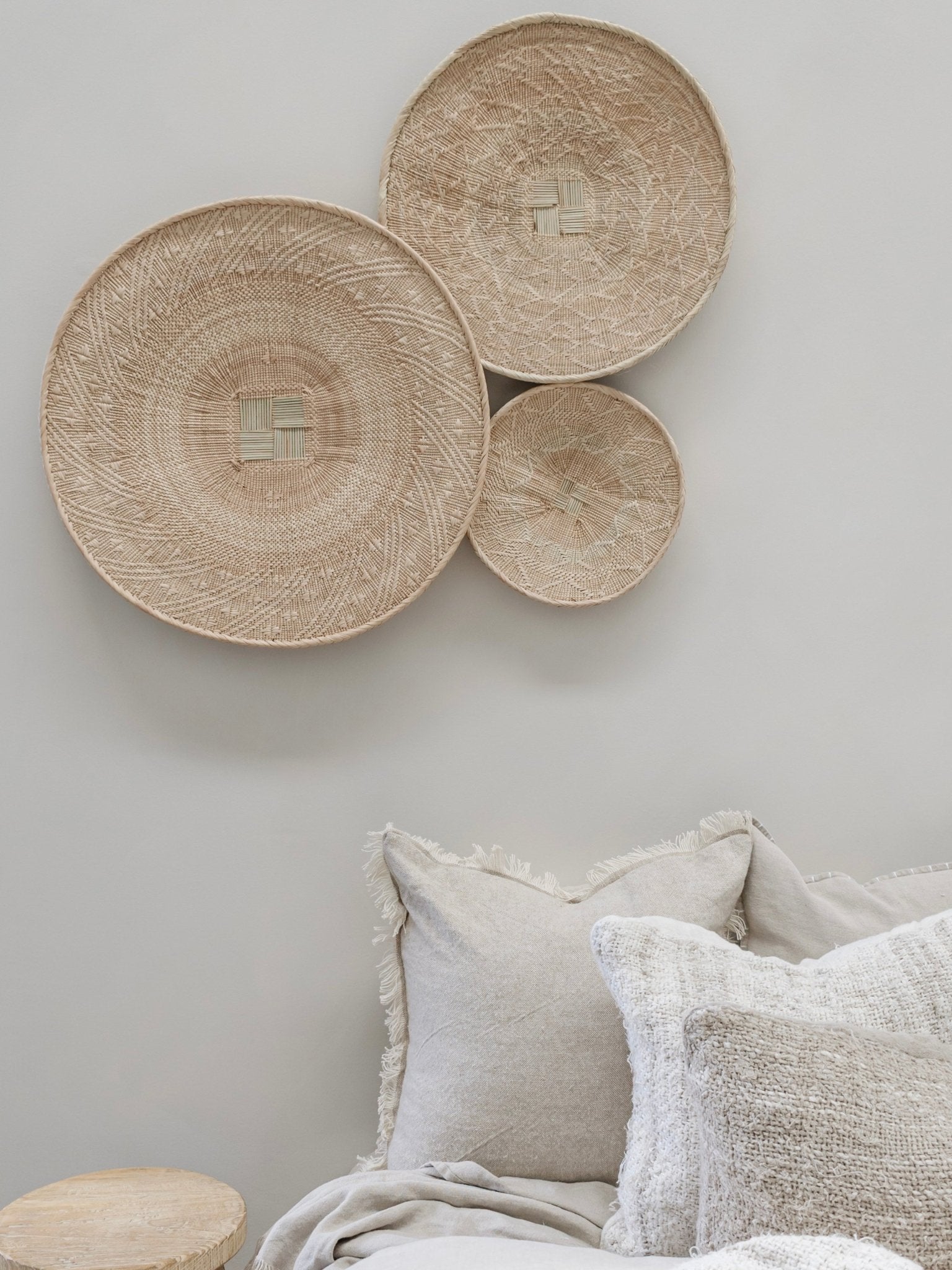 Natural Binga Basket - Set Of 3 - Wander & Wild Home