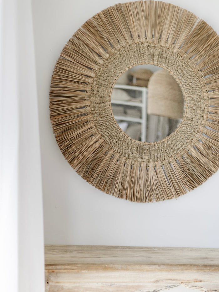 Palma Seagrass Mirror - Wander & Wild Home