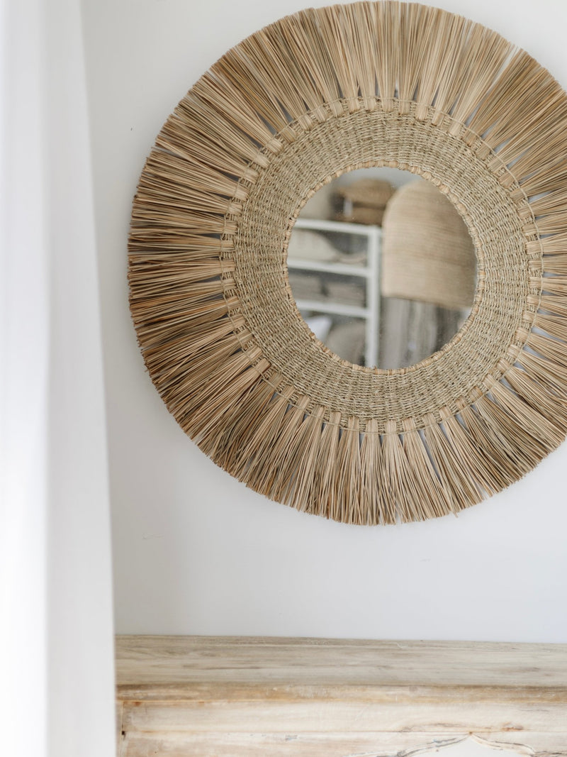 Palma Seagrass Mirror - Wander & Wild Home