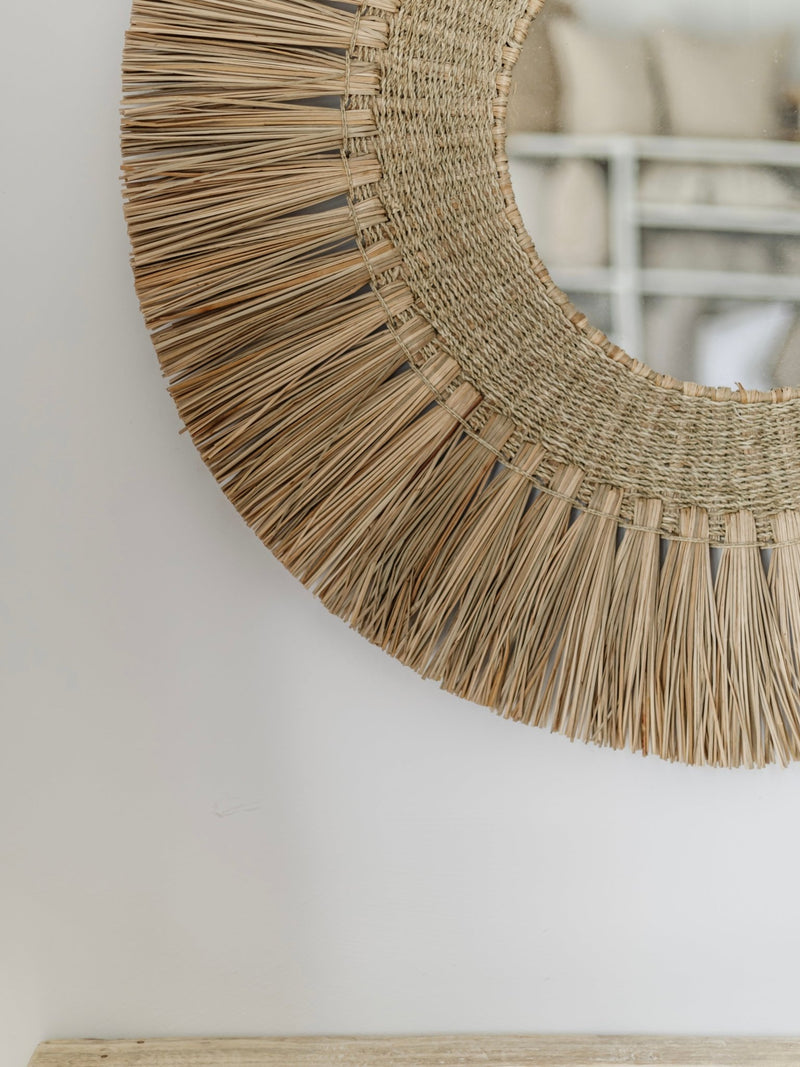 Palma Seagrass Mirror - Wander & Wild Home