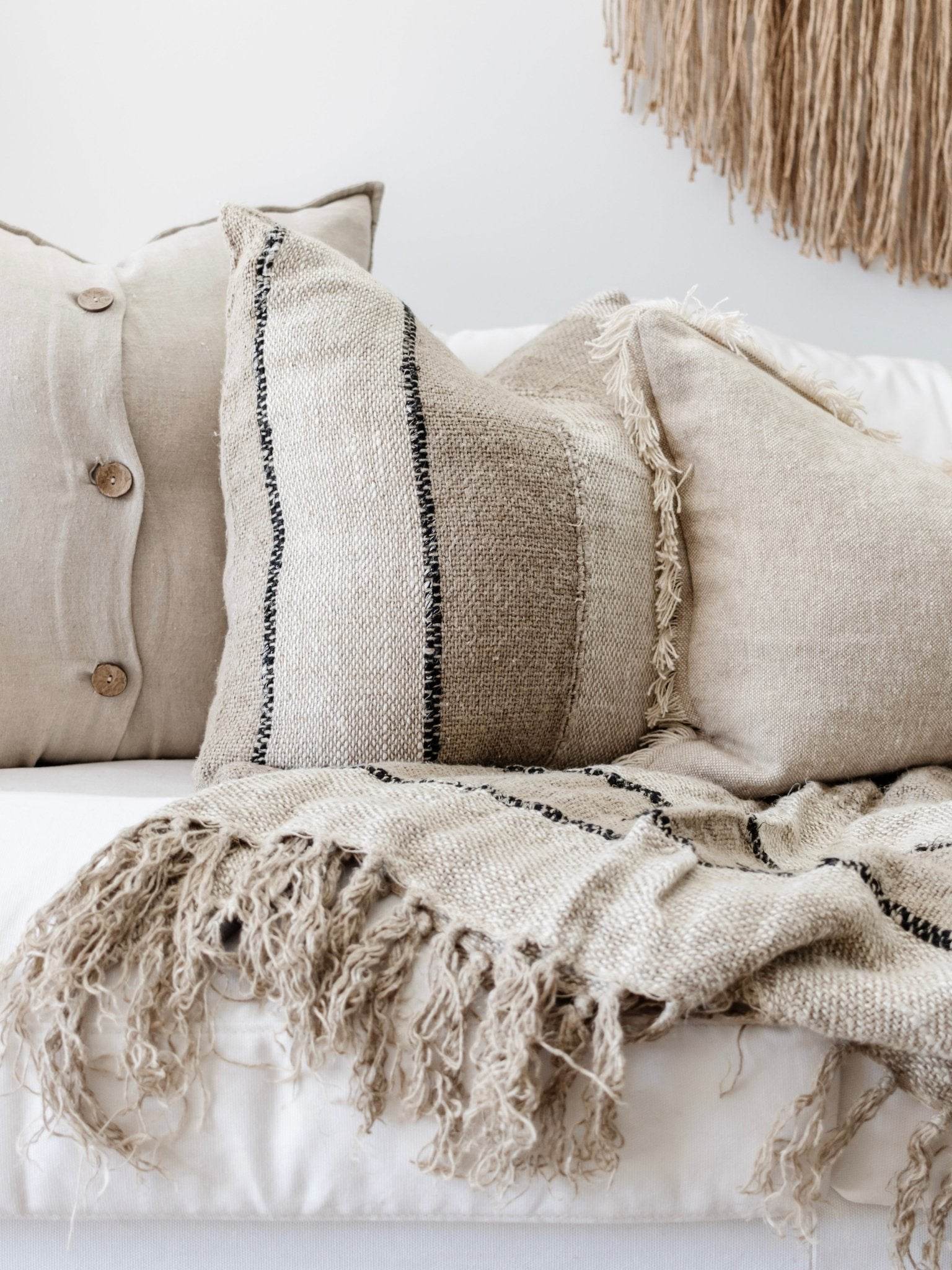 Retreat Linen Throw - Wander & Wild Home