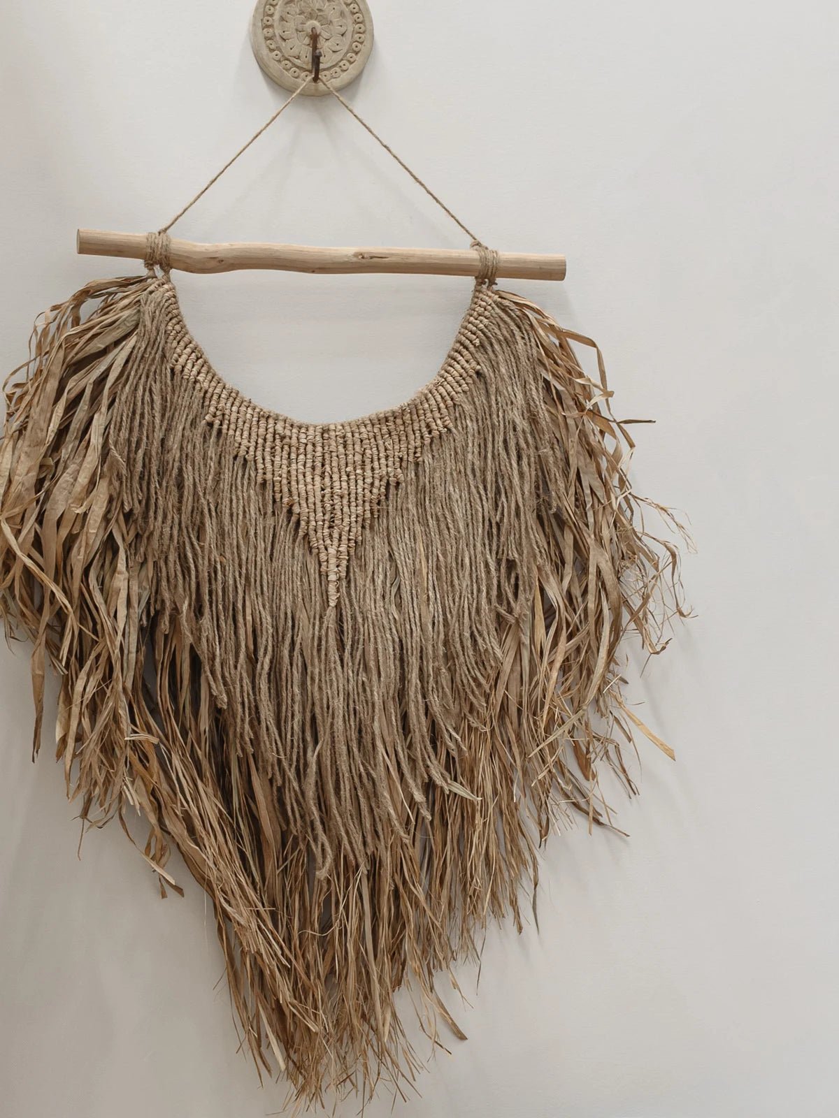 Sari | Raffia Jute Wall Hanging - Wander & Wild Home