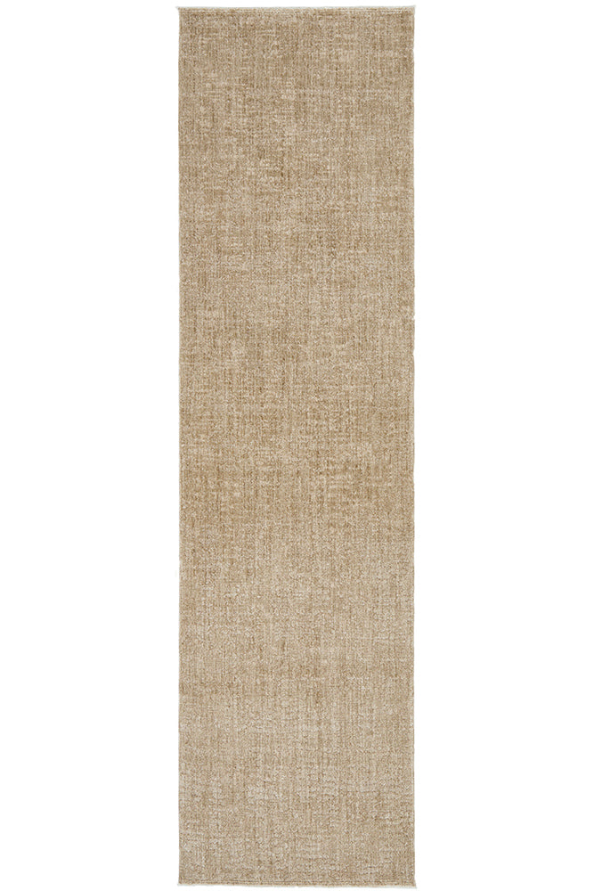 Willow Wheat runner styled in a hallway