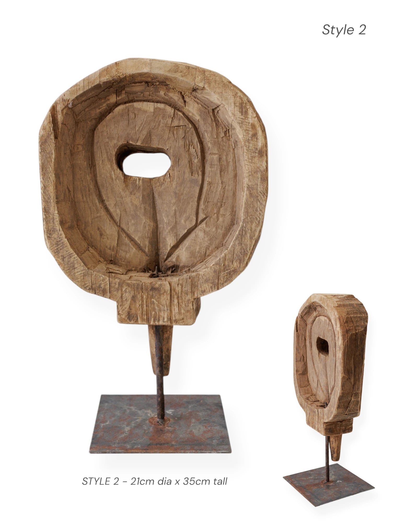 Vintage Indian Bowl on Stand - Wander & Wild Home