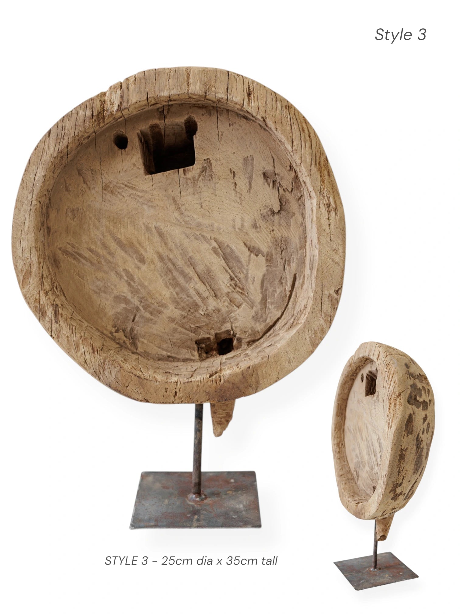 Vintage Indian Bowl on Stand - Wander & Wild Home
