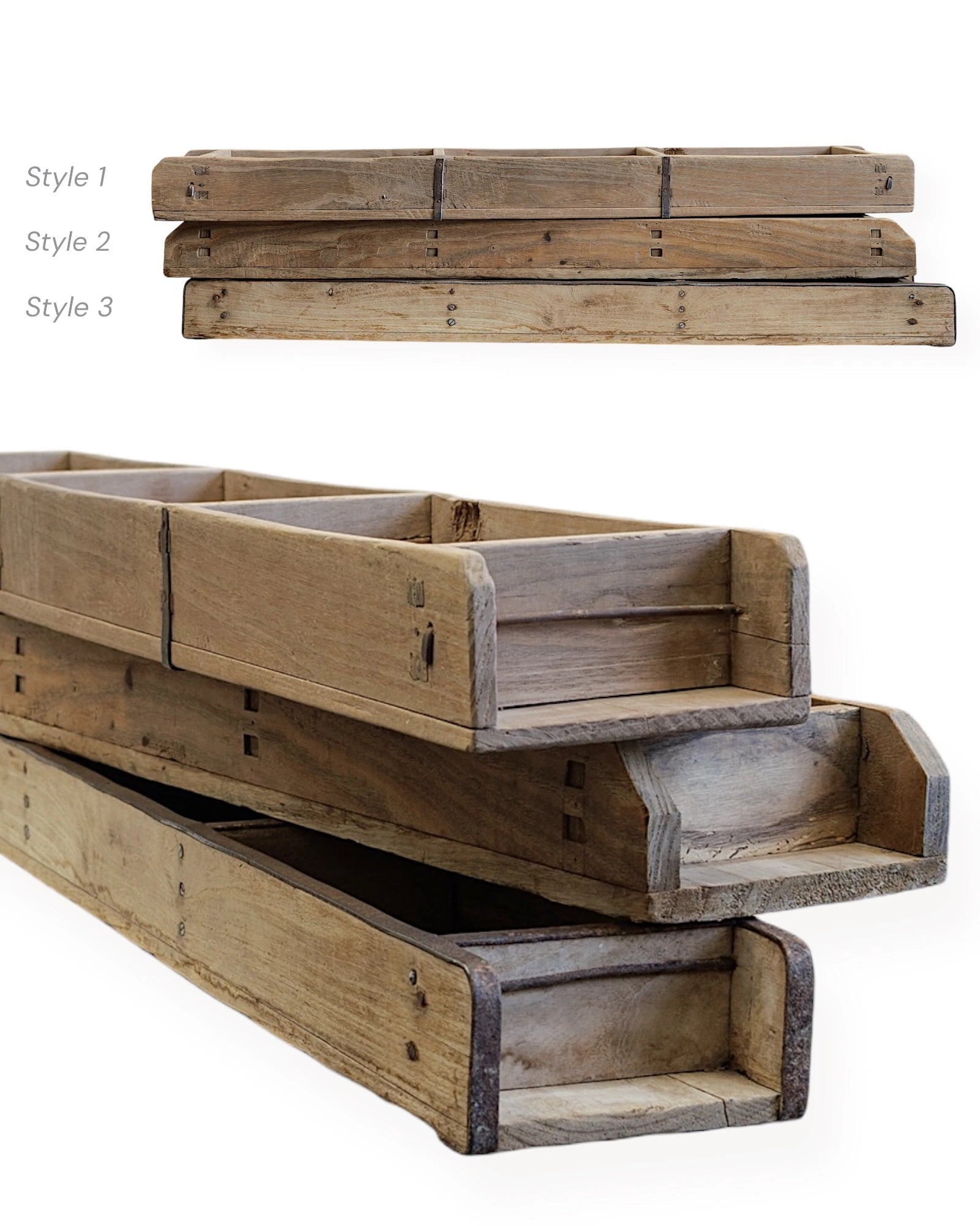 Vintage Indian Brick Moulds - Triple - Wander & Wild Home