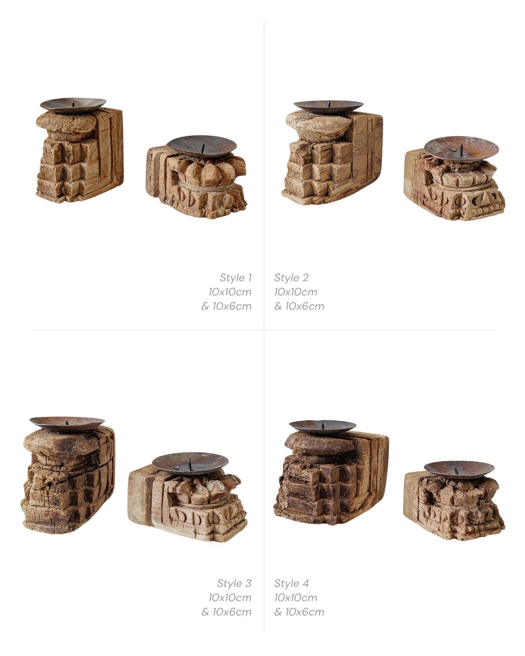 Vintage Indian Candle Seeders | Set of 2 - Wander & Wild Home