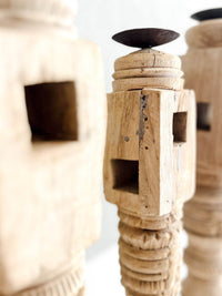 Vintage Indian Carved Candle Stand - Various - Wander & Wild Home