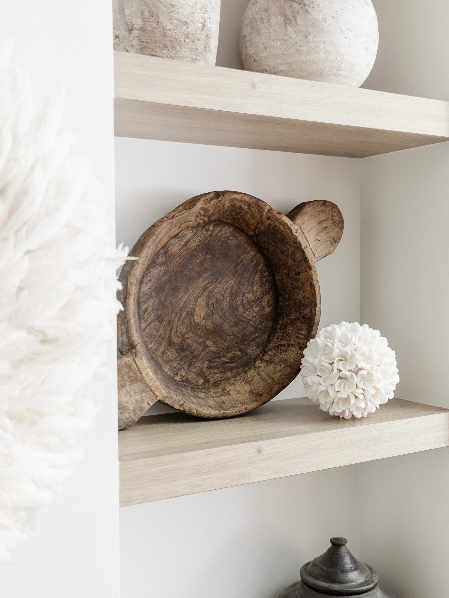 Vintage Indian Handled Parat Bowl - Rustic - Wander & Wild Home