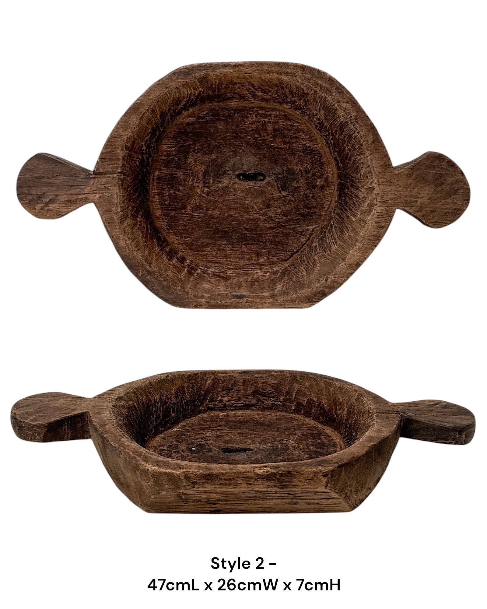 Vintage Indian Handled Parat Bowl - Rustic - Wander & Wild Home