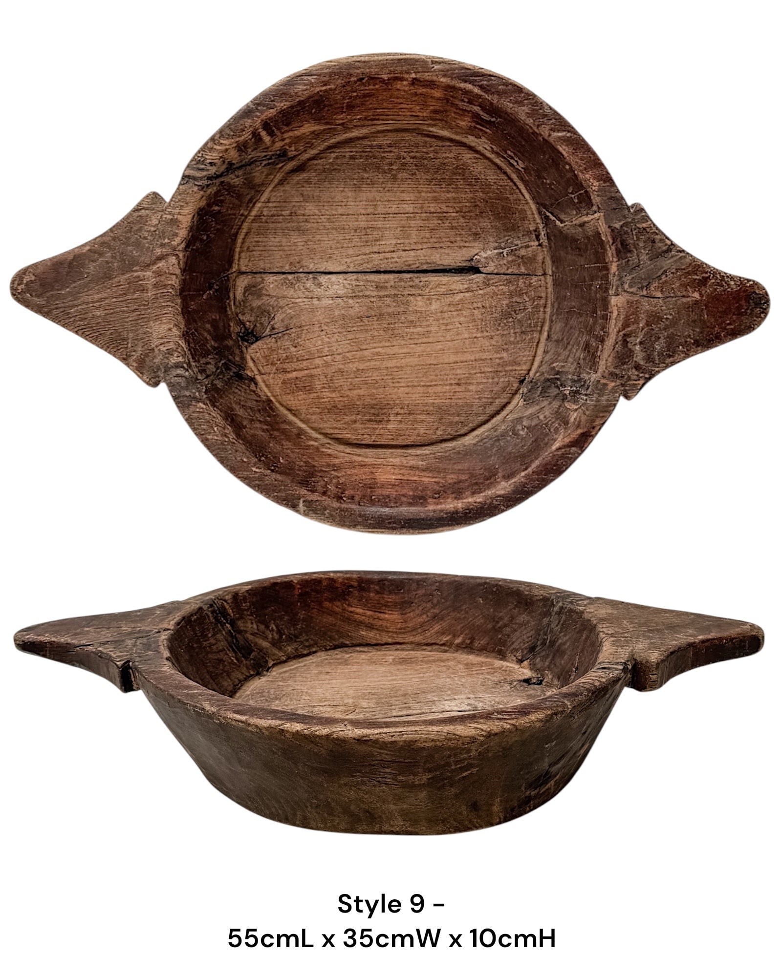 Vintage Indian Handled Parat Bowl - Rustic - Wander & Wild Home