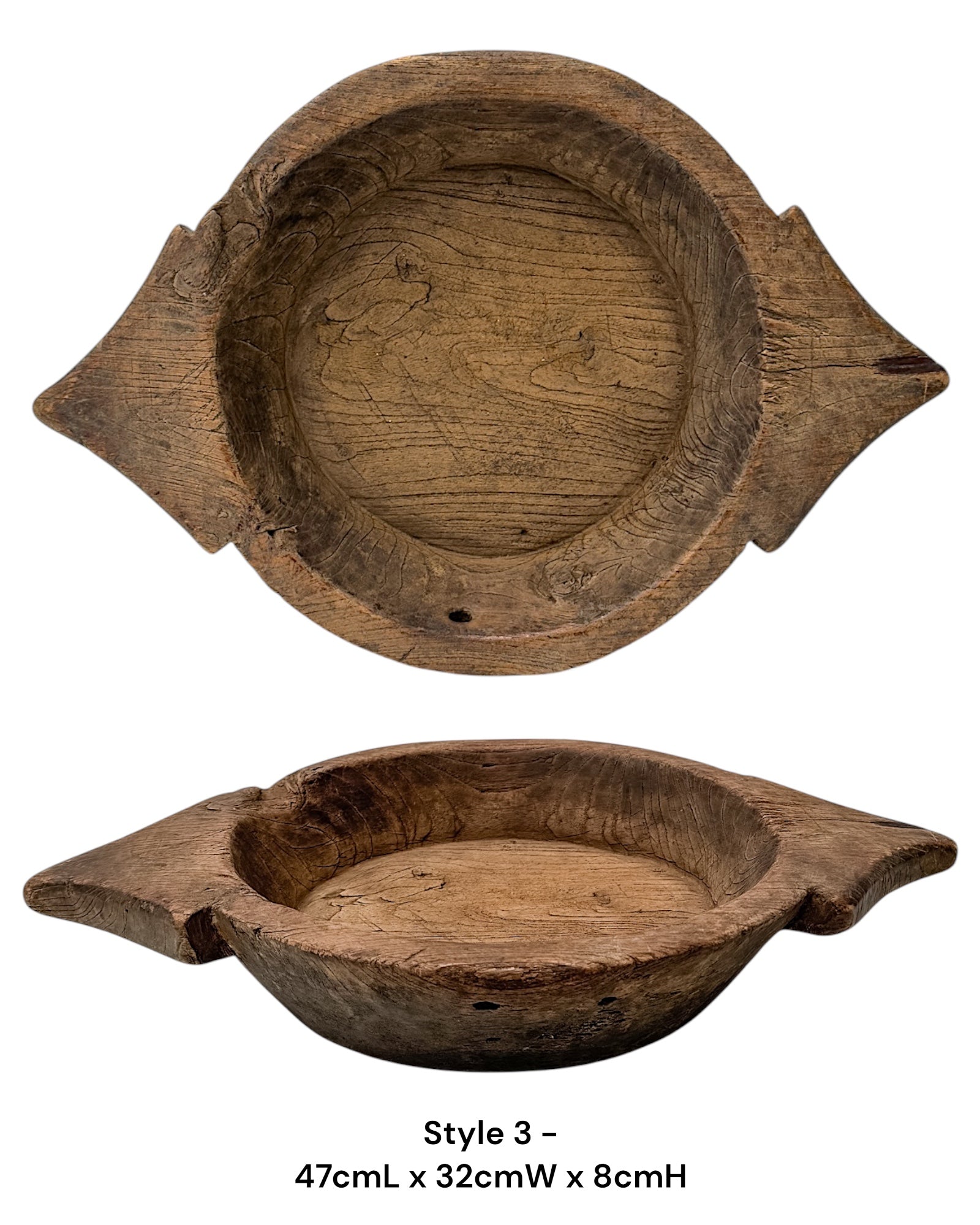 Vintage Indian Handled Parat Bowl - Rustic - Wander & Wild Home