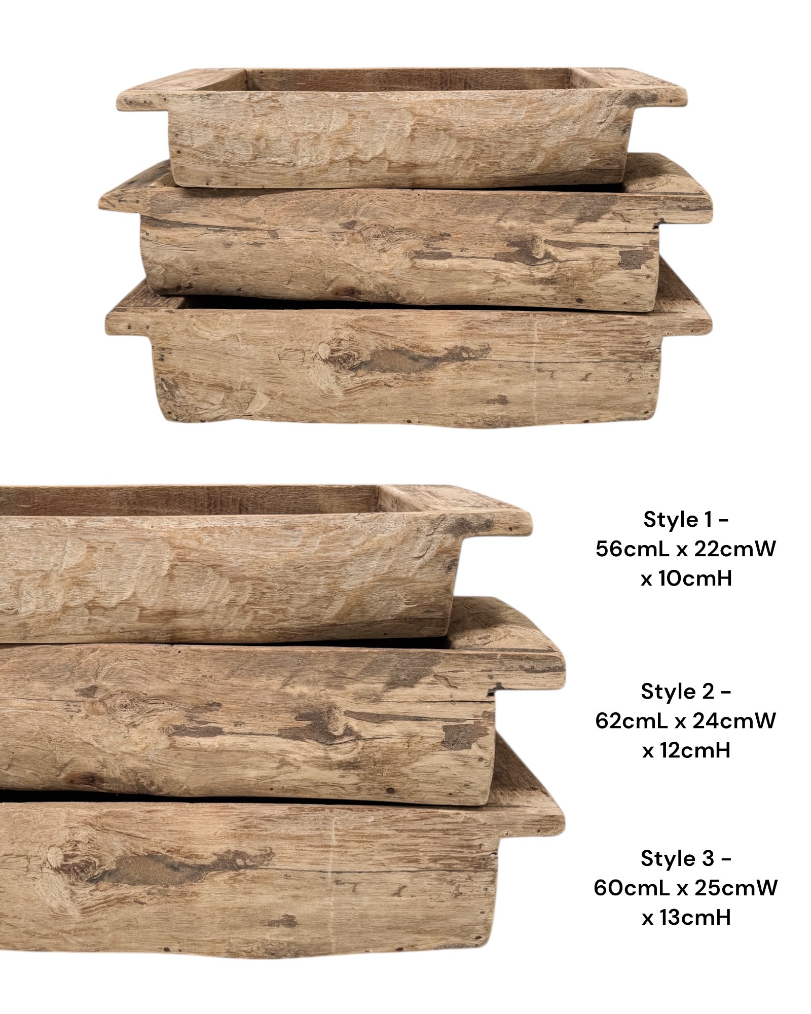 Vintage Indian Khaliya Wooden Tray - Large - Wander & Wild Home