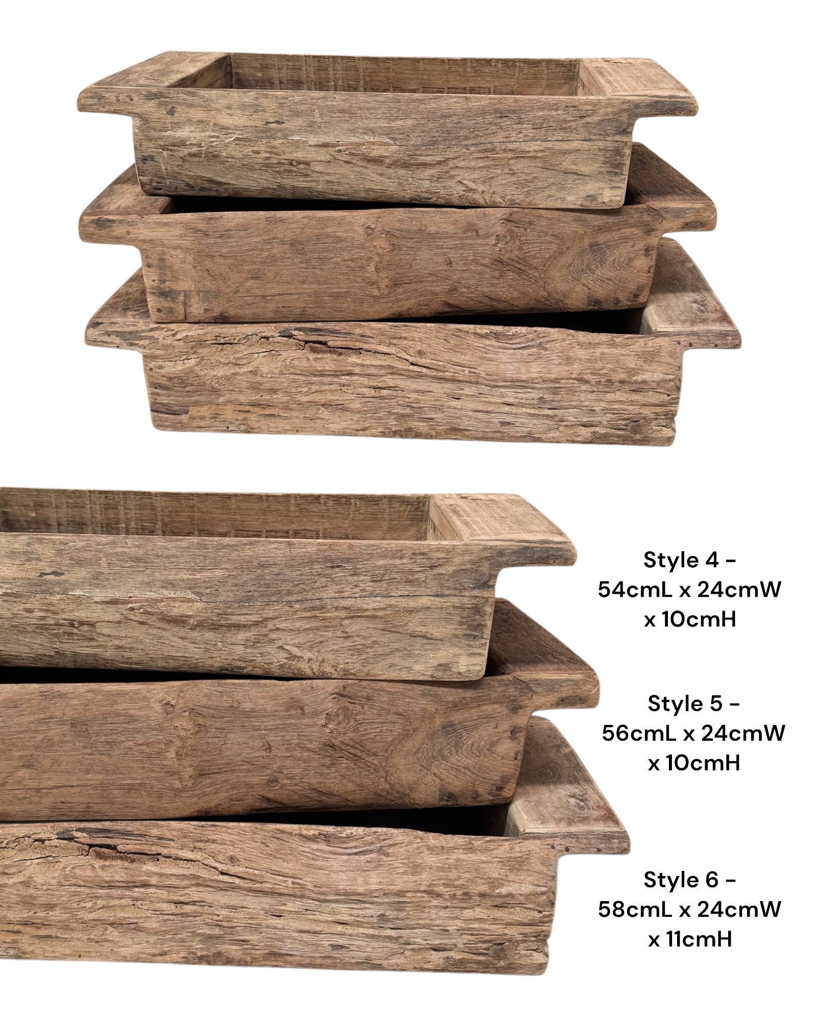 Vintage Indian Khaliya Wooden Tray - Large - Wander & Wild Home