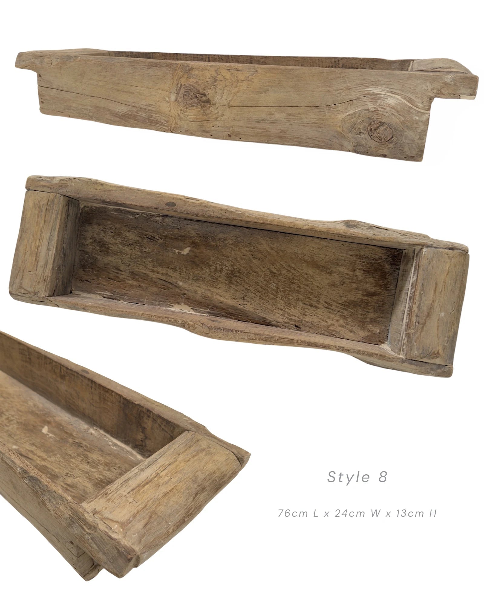 Vintage Indian Khaliya Wooden Tray - Large - Wander & Wild Home