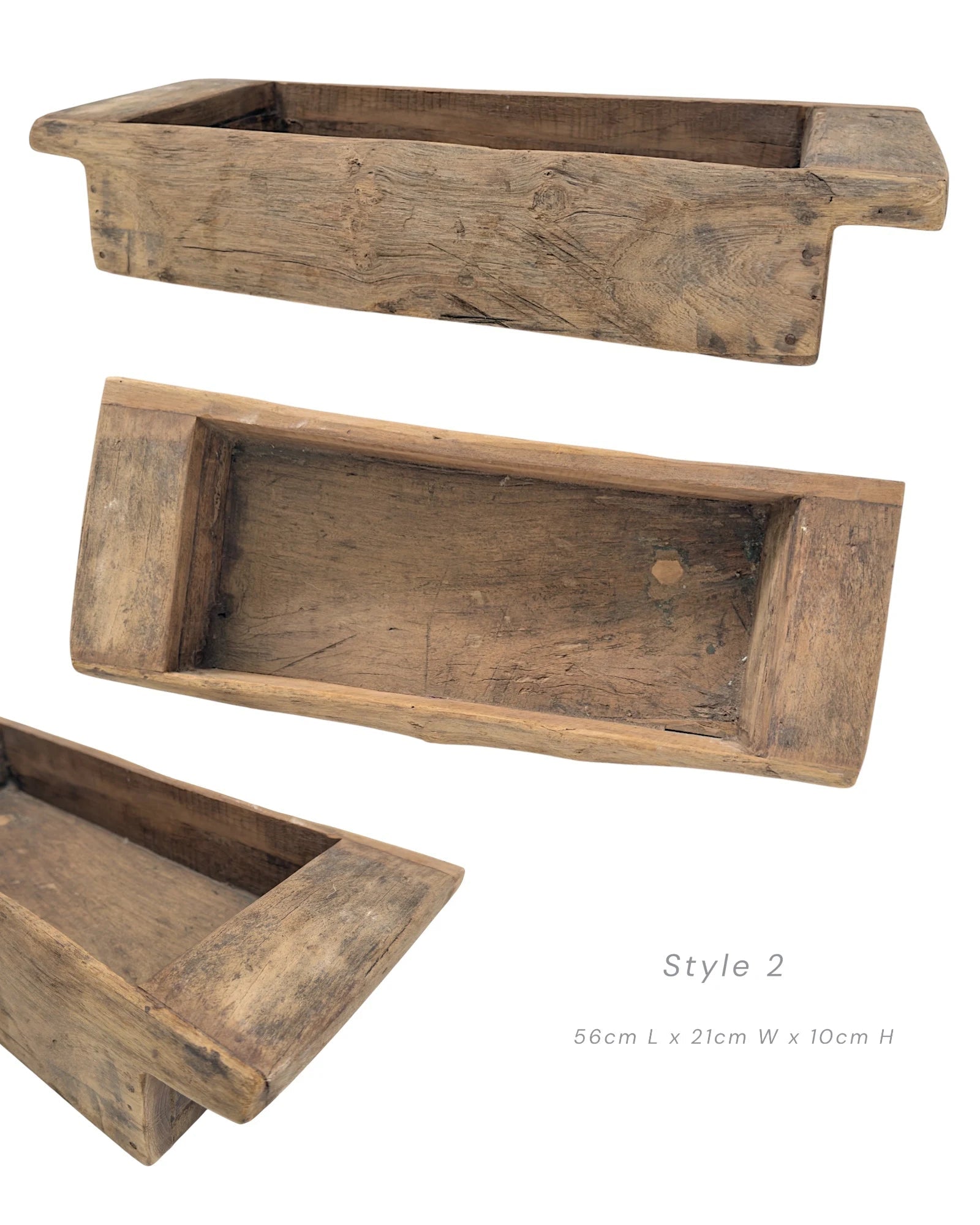 Vintage Indian Khaliya Wooden Tray - Large - Wander & Wild Home