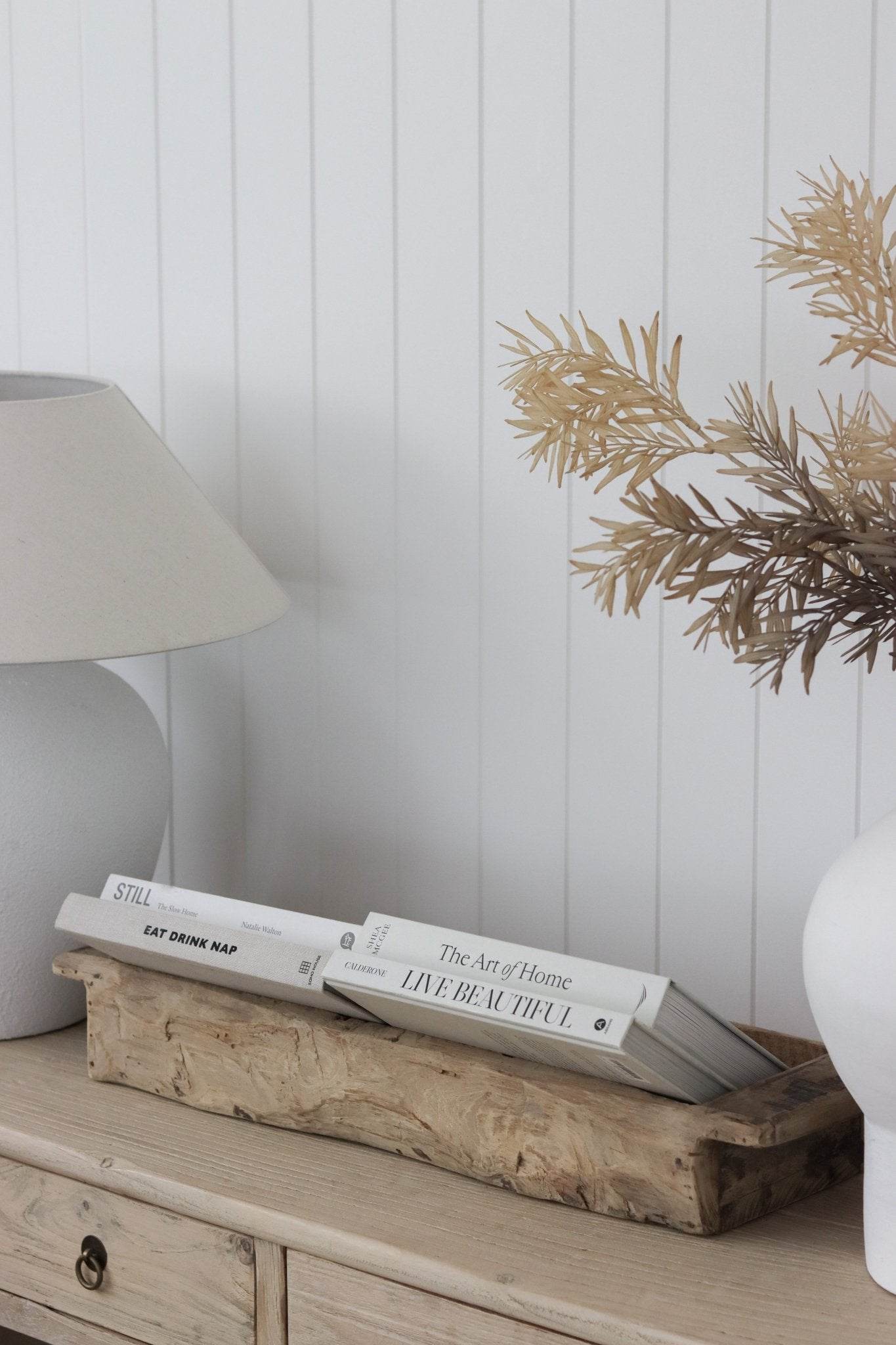 Vintage Indian Khaliya Wooden Tray -Large/XL - Wander & Wild Home