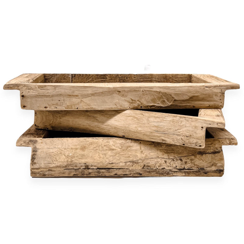 Vintage Indian Khaliya Wooden Tray - Large/XL - Wander & Wild Home