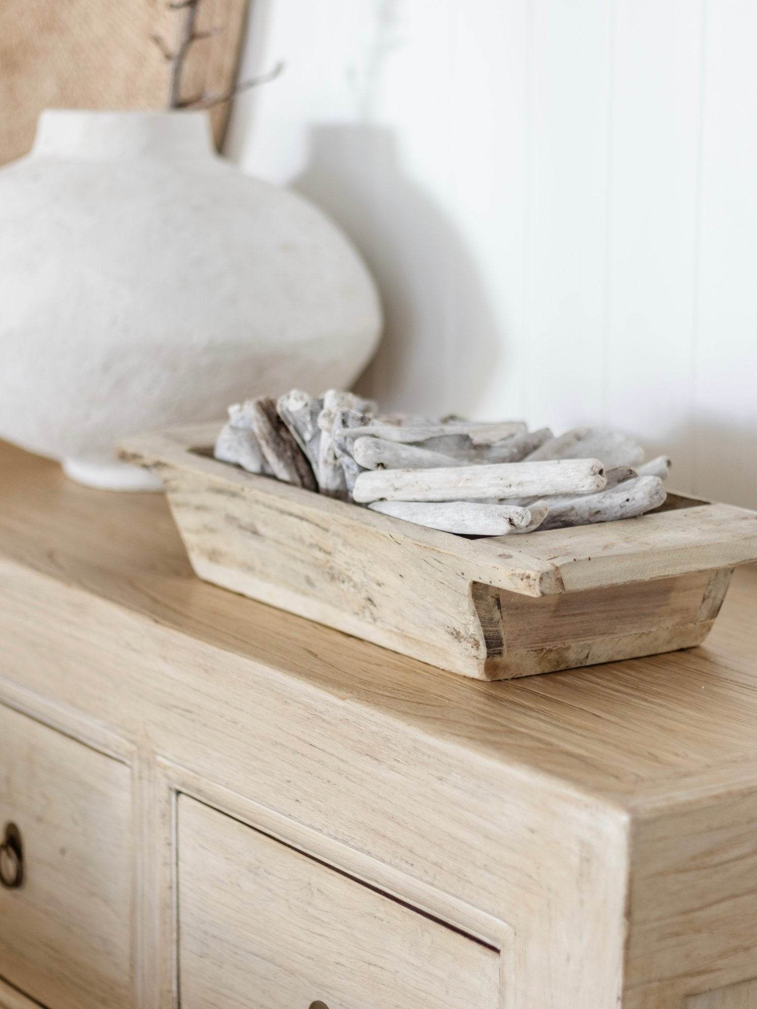 Vintage Indian Khaliya Wooden Tray -Standard - Wander & Wild Home