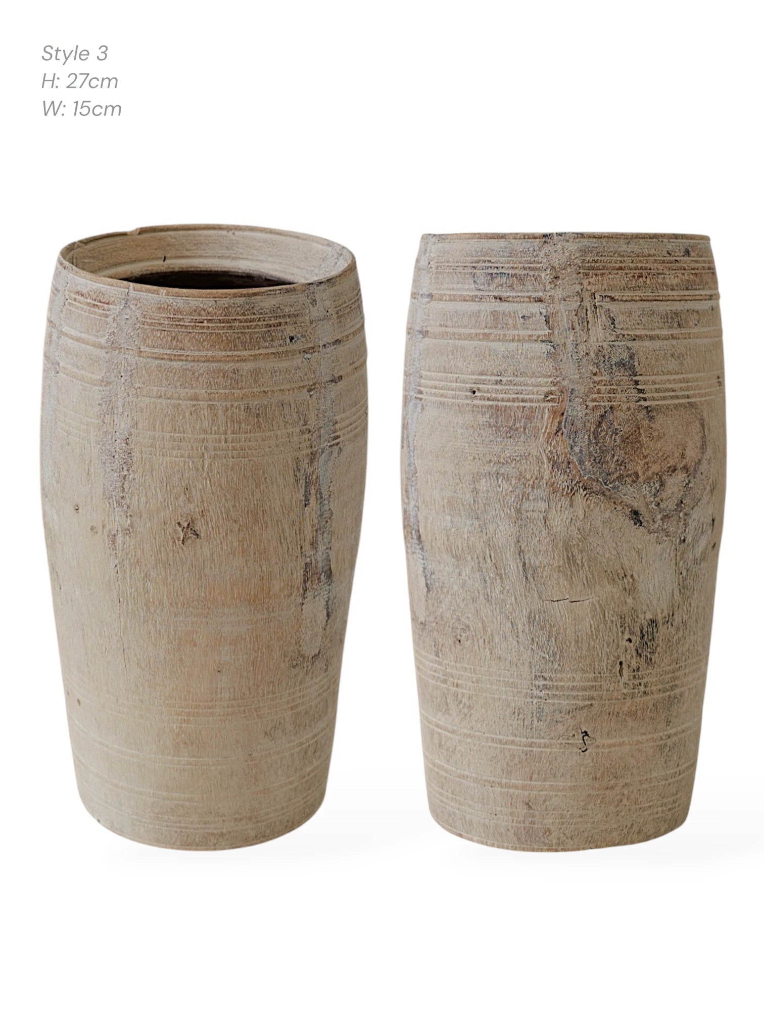 Vintage Indian Milk Pots | Natural - Wander & Wild Home