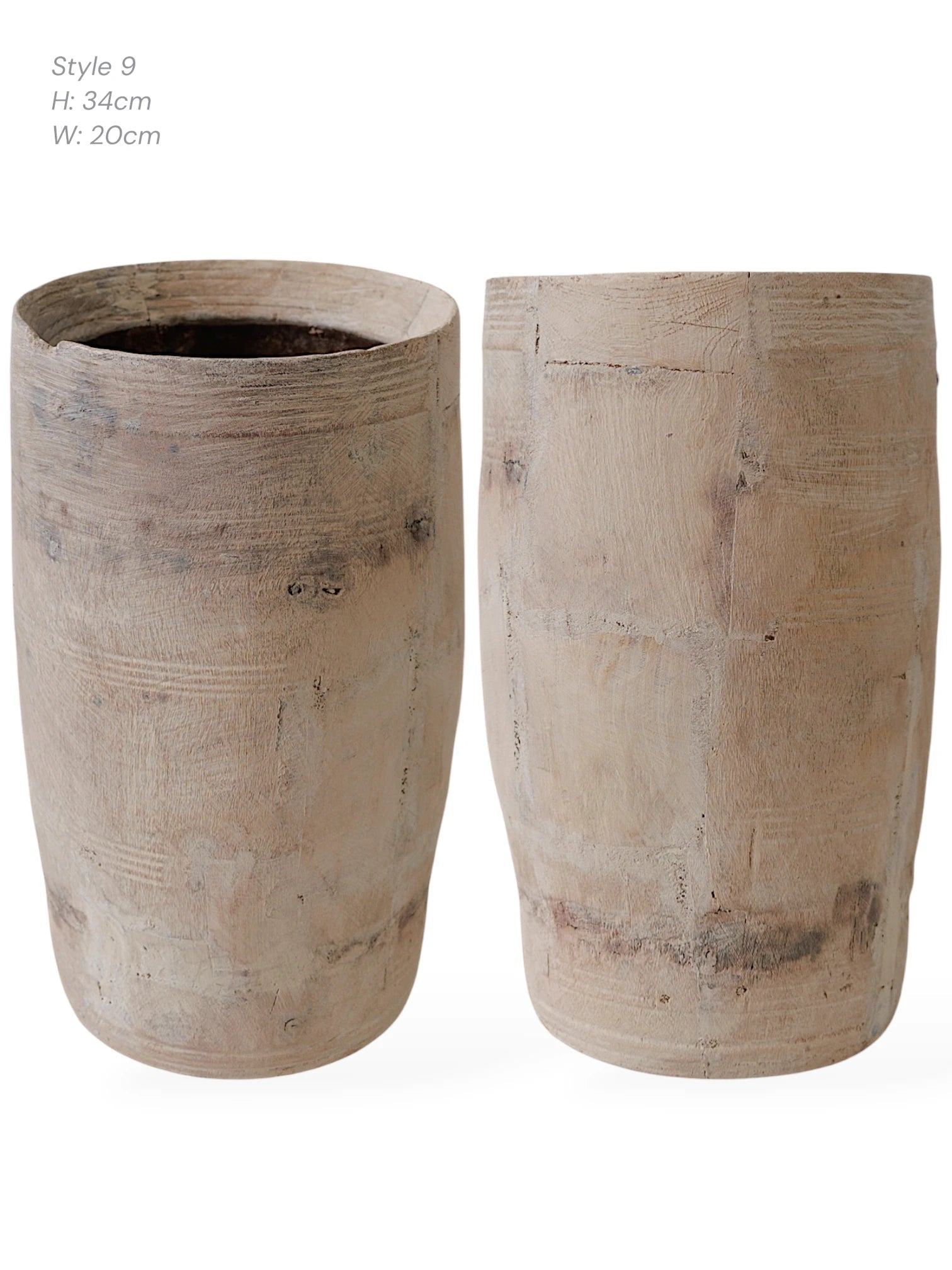 Vintage Indian Milk Pots | Natural - Wander & Wild Home