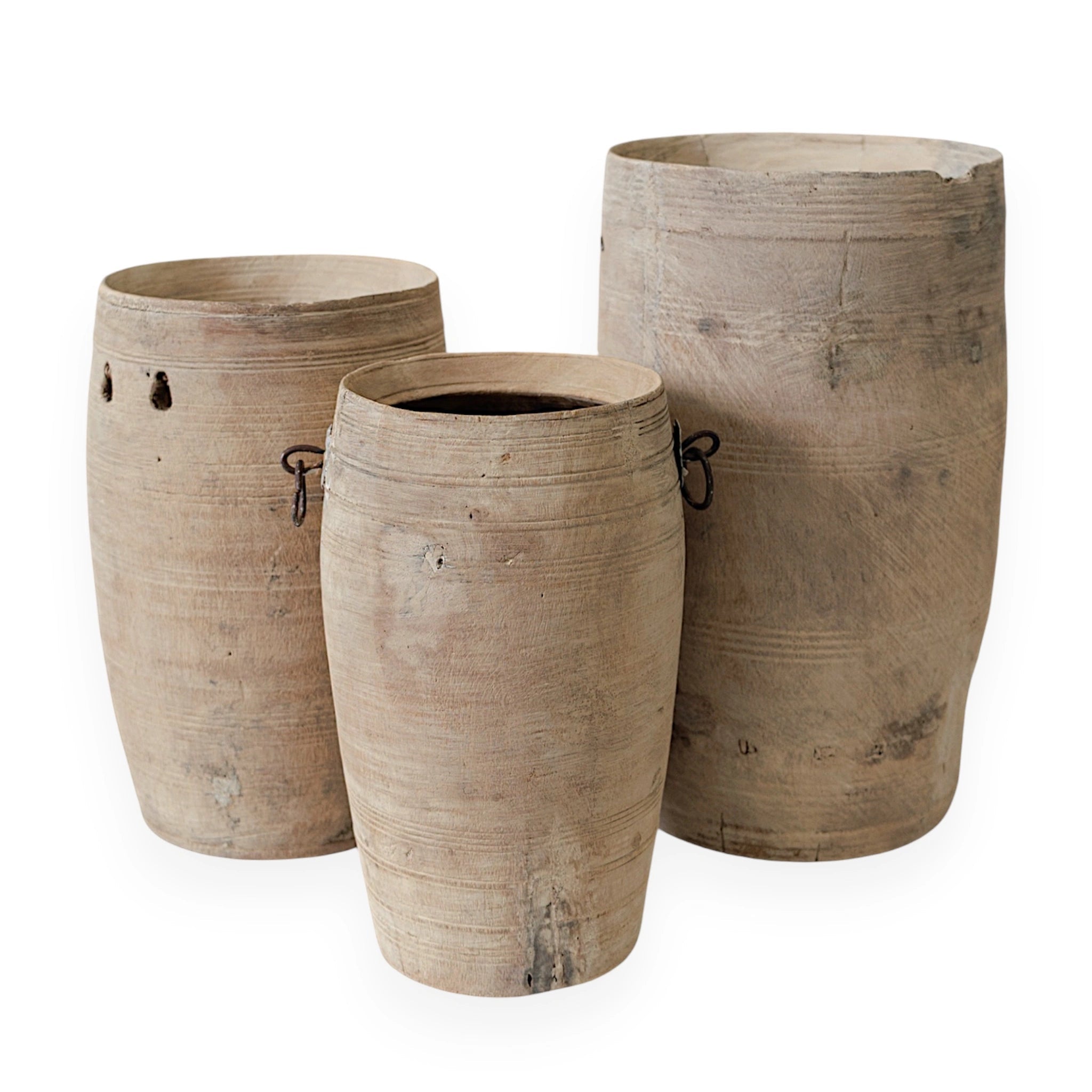 Vintage Indian Milk Pots | Natural - Wander & Wild Home
