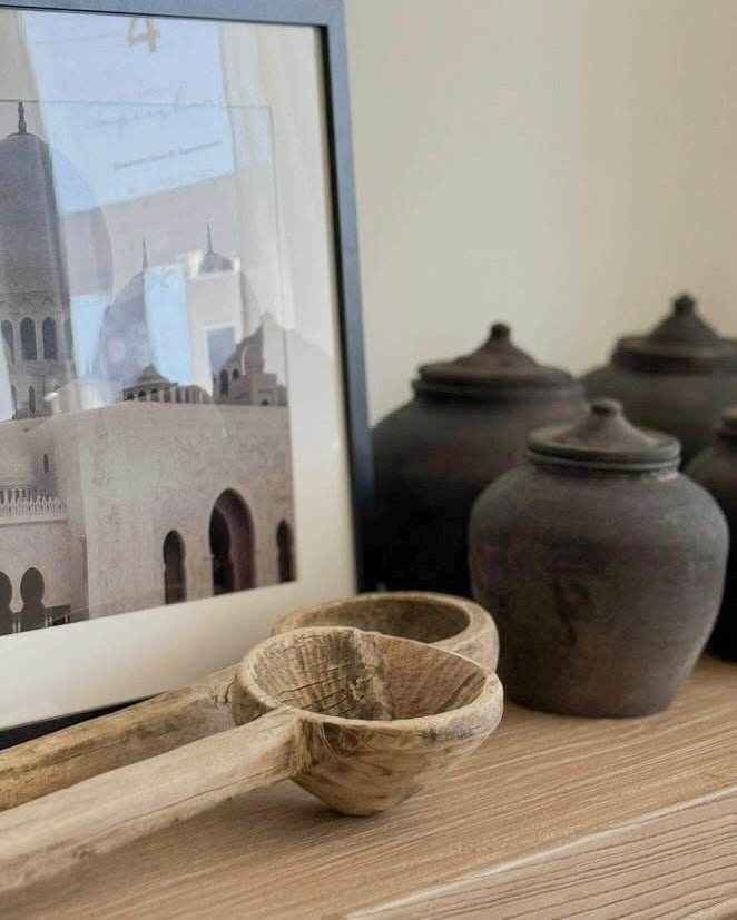 Vintage Indian Teak Spoon