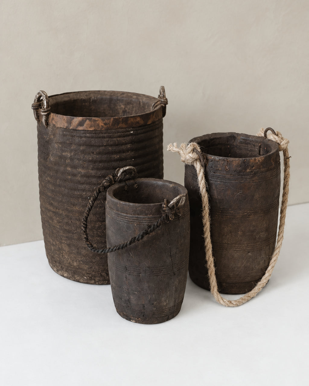 Vintage Indian Village Water Pot | Dark - Wander & Wild Home