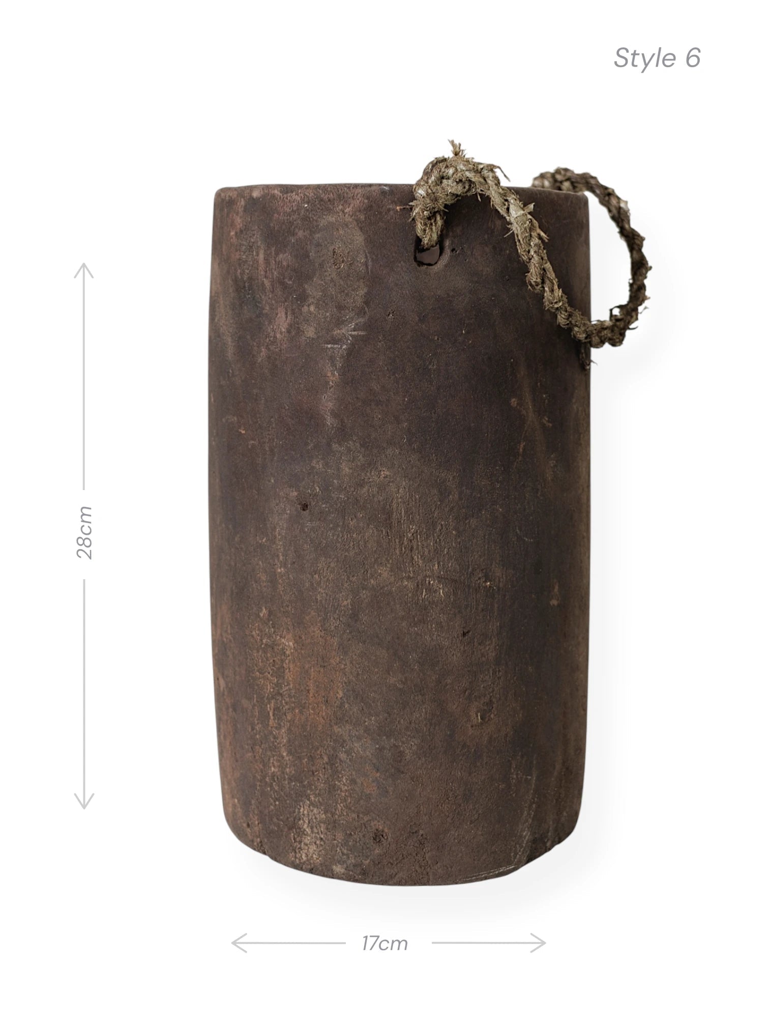 Vintage Indian Village Water Pot | Dark - Wander & Wild Home