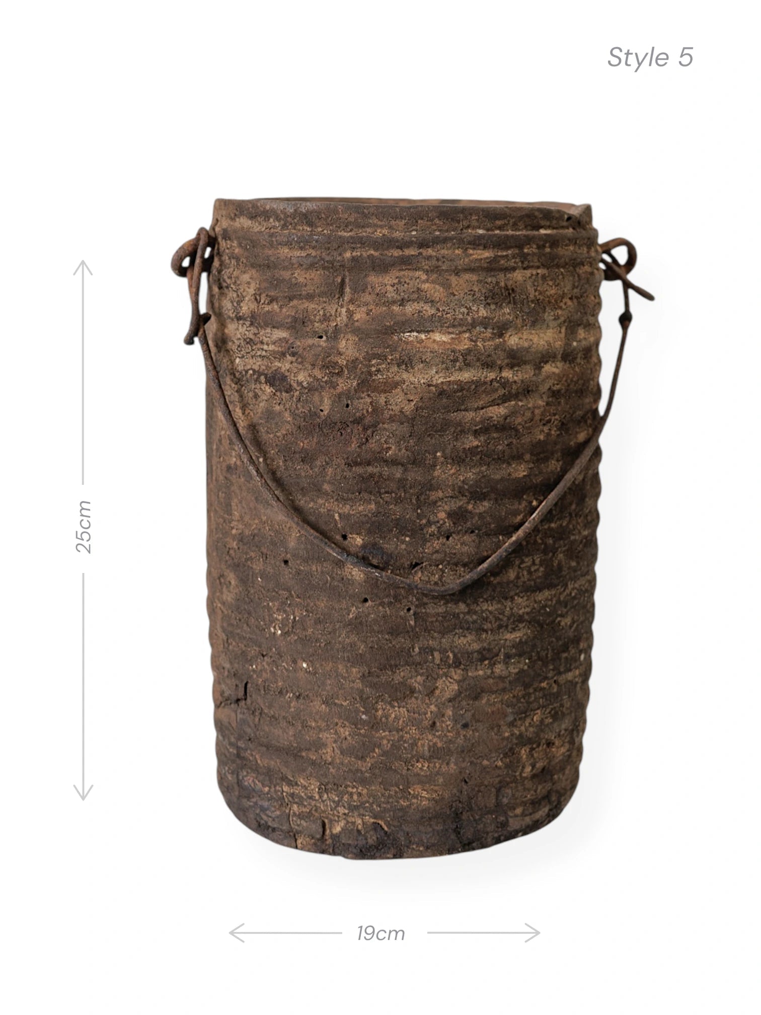 Vintage Indian Village Water Pot | Dark - Wander & Wild Home