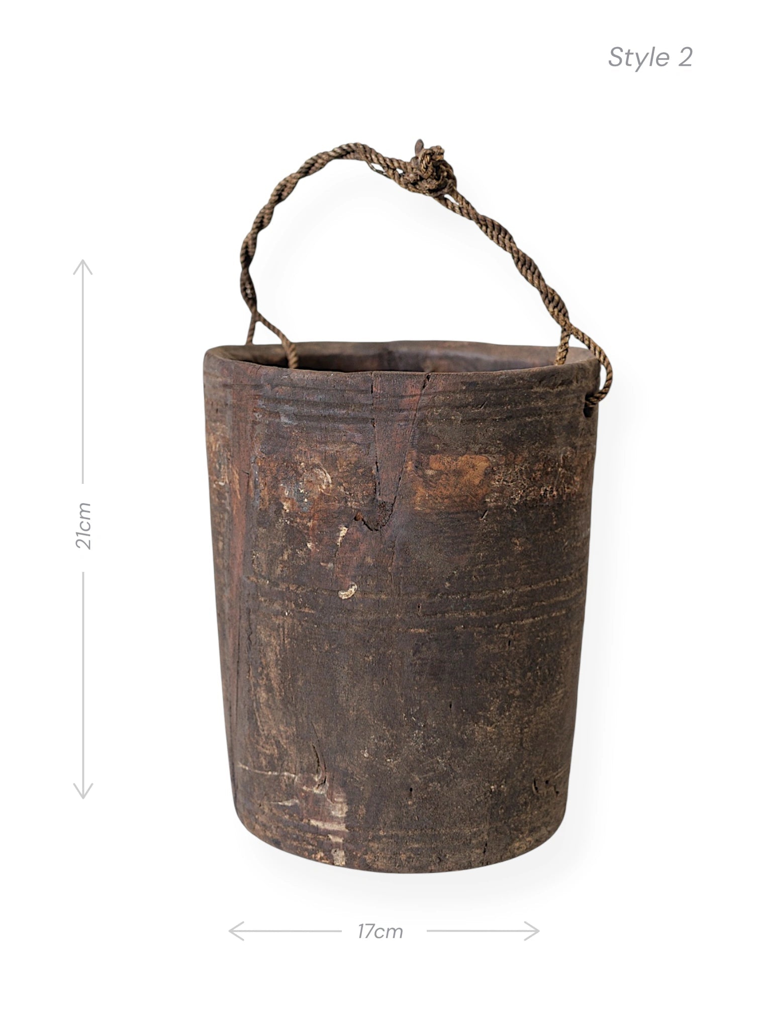 Vintage Indian Village Water Pot | Dark - Wander & Wild Home