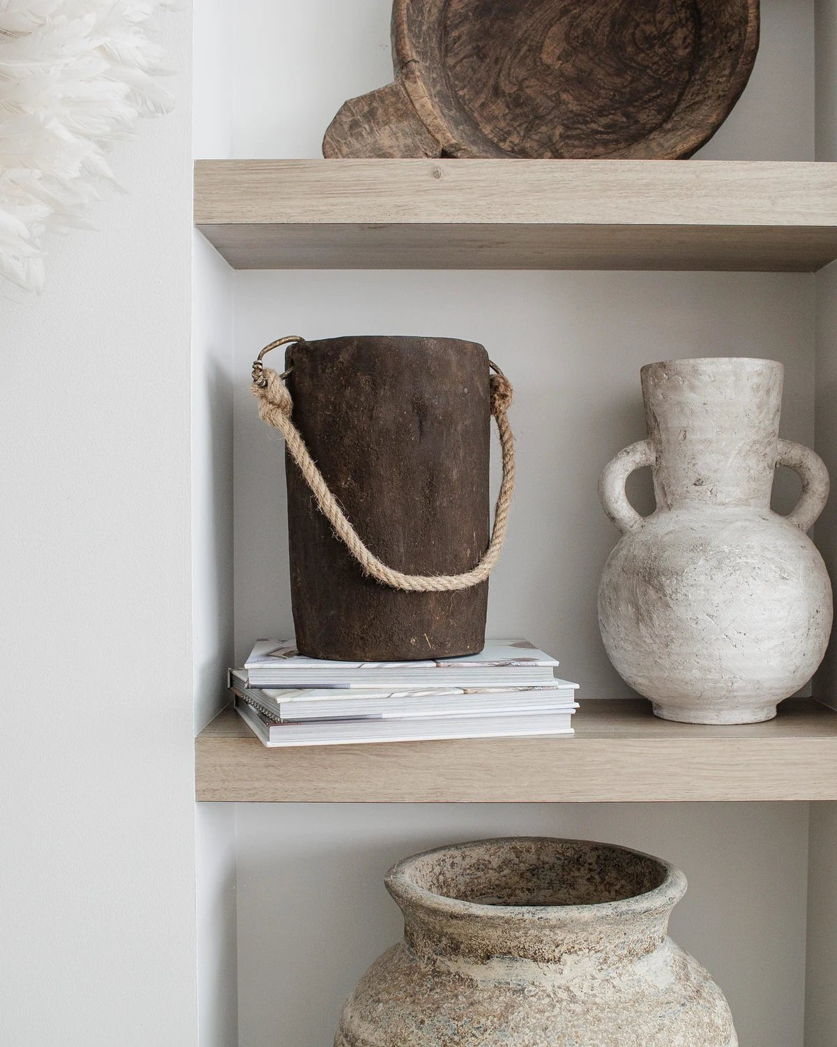 Vintage Indian Village Water Pot | Dark - Wander & Wild Home