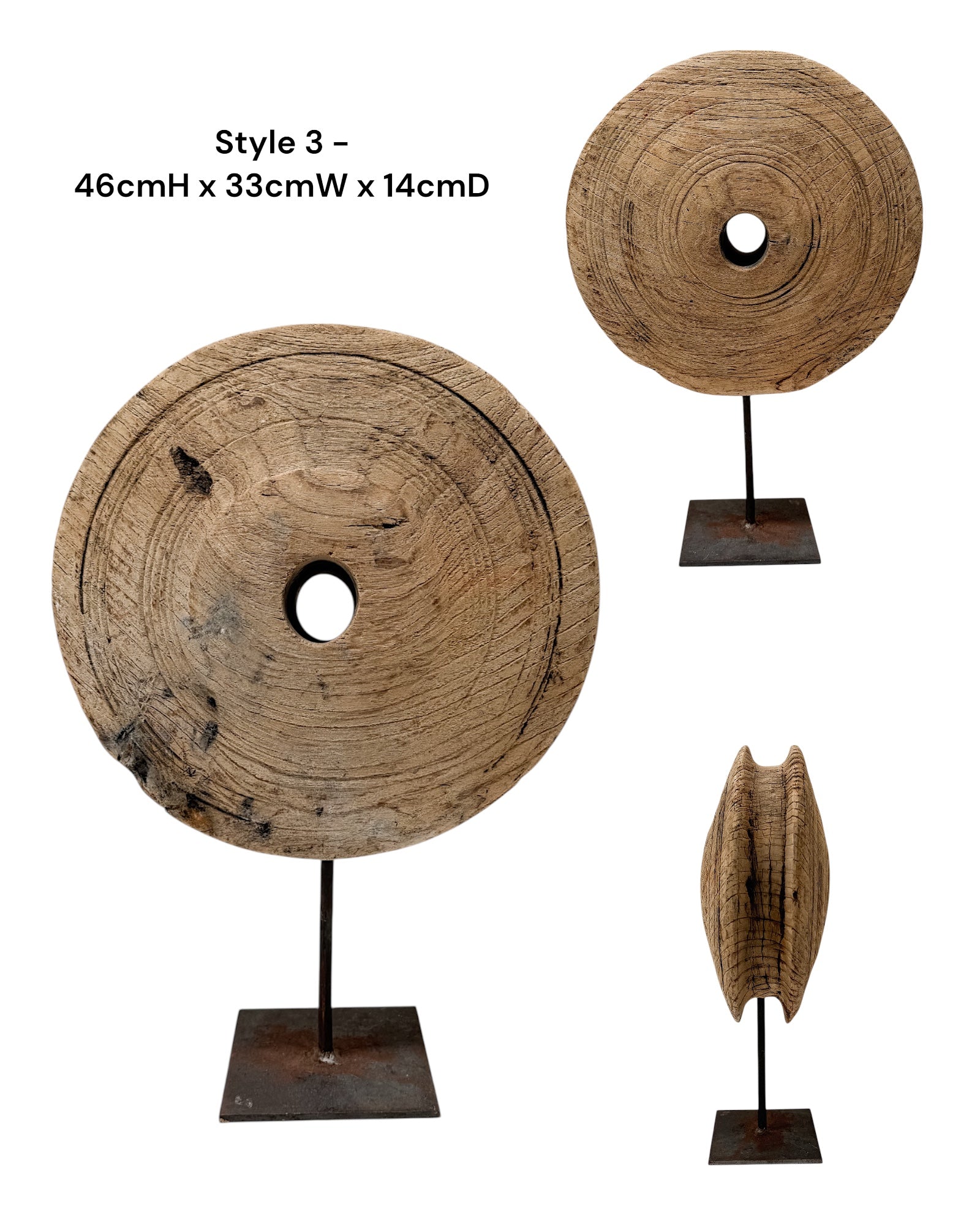 Vintage Indian Wheel on stand - Various - Wander & Wild Home