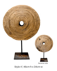 Vintage Indian Wheel on stand -Various - Wander & Wild Home