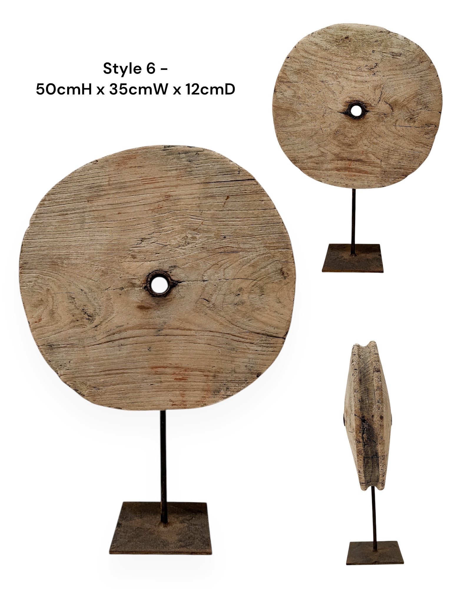 Vintage Indian Wheel on stand - Various - Wander & Wild Home