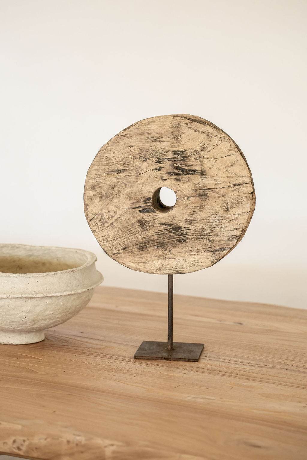 Vintage Indian Wheel on stand -Various - Wander & Wild Home