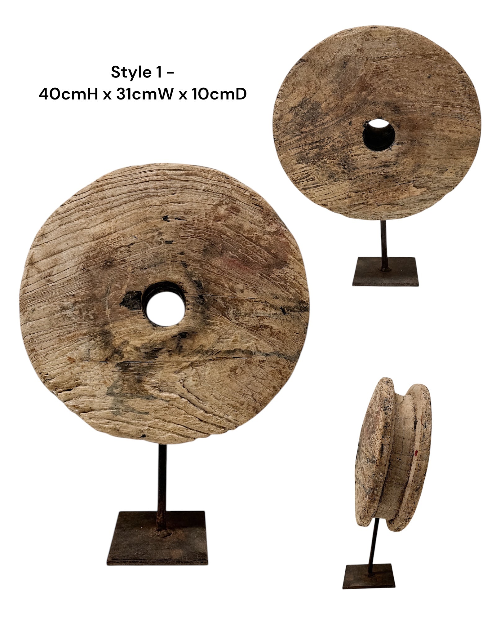 Vintage Indian Wheel on stand - Various - Wander & Wild Home