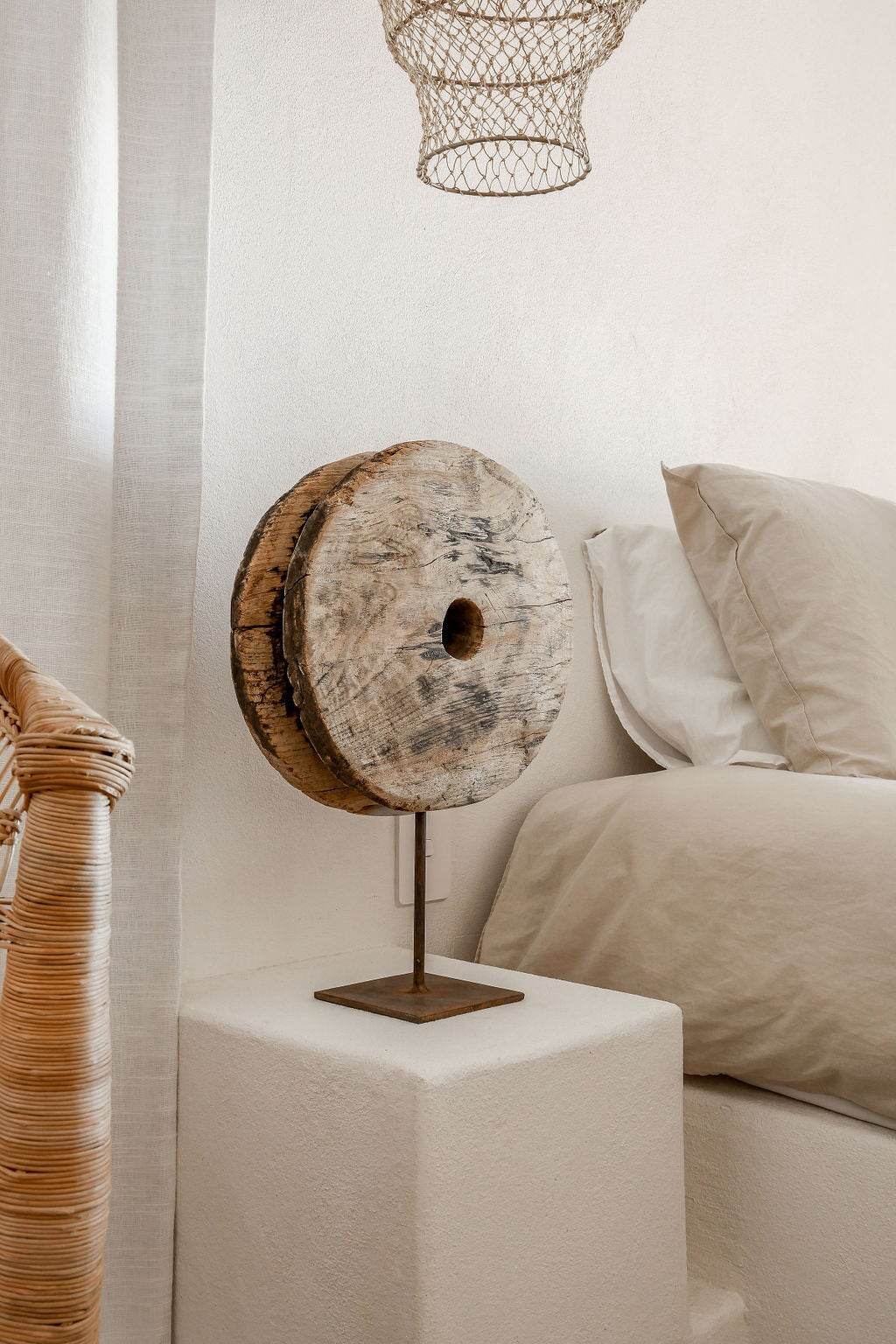 Vintage Indian Wheel on stand -Various - Wander & Wild Home