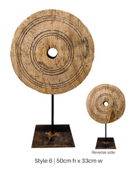 Vintage Indian Wheel on stand -Various - Wander & Wild Home