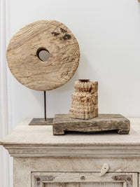 Vintage Indian Wheel on stand - Various - Wander & Wild Home
